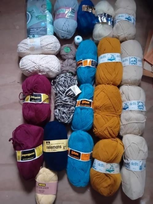26 Nieuwe bollen wol katoen voor te breien haken, Ophalen of Verzenden, Nieuw, Breien, Wol of Garen