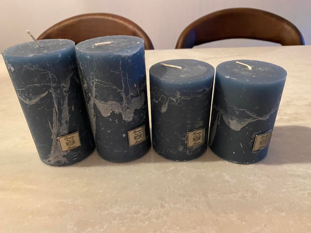 Rivièra Maison kaarsen mid blue, Ophalen, Overige materialen, Minder dan 25 cm