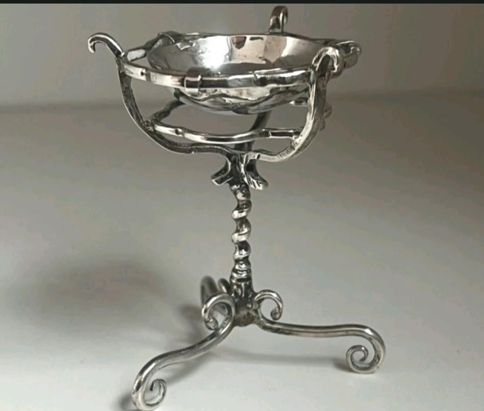 Vroeg 18e Eeuws Miniatuur Komfoor Zilver Nederland, Antiek en Kunst, Ophalen of Verzenden, Zilver