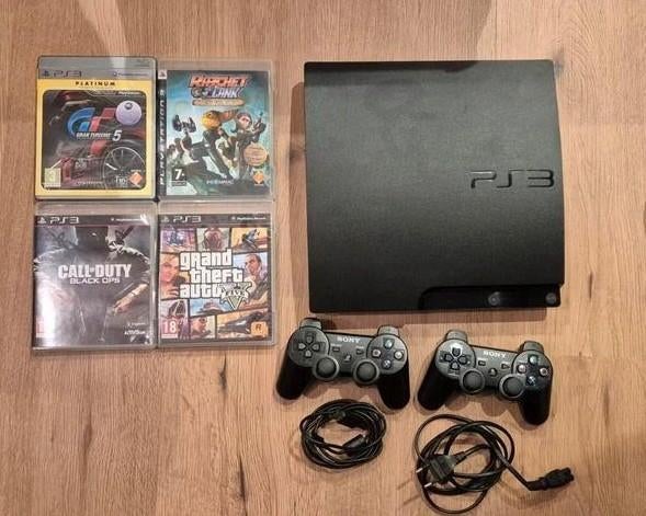 Te koop PS3 incl controllers en games, Ophalen, Online, Gebruikt, 3 spelers of meer