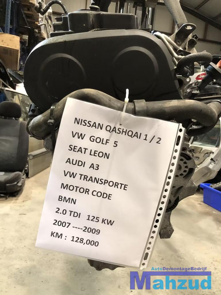 VW GOLF 5 AUDI A3 TRANSPORTER 2.0 TDI MOTORBLOK BMN, Auto-onderdelen, Motor en Toebehoren, Audi, Seat, Volkswagen, Gebruikt, Ophalen of Verzenden