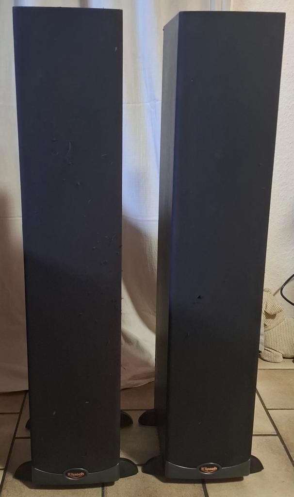 Klipsch RF10 Black gebruikte staat., Gebruikt, 120 watt of meer, Front, Rear of Stereo speakers, Ophalen