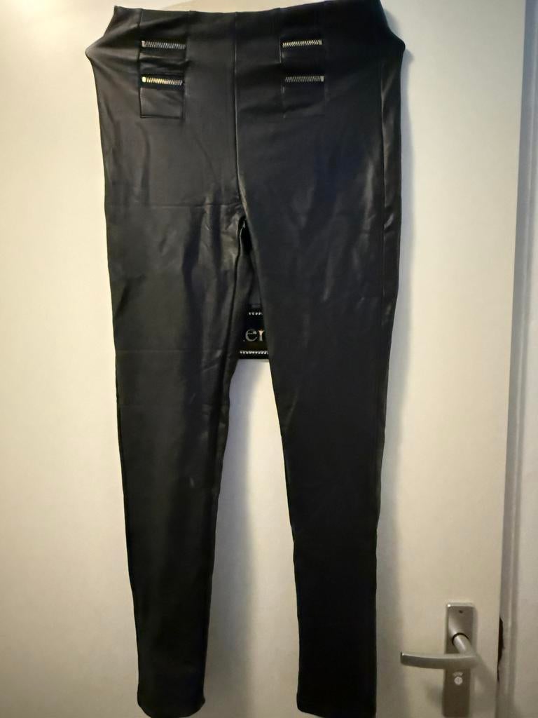 Pu leren legging, Kleding | Dames, Verzenden, Nieuw, Zwart, Lang