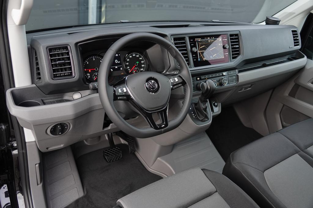 Volkswagen Crafter L3H3 2.0Tdi 177Pk Aut. | 2xSchuifdeur | 3, 12 maanden, Stof, Gebruikt, Zwart