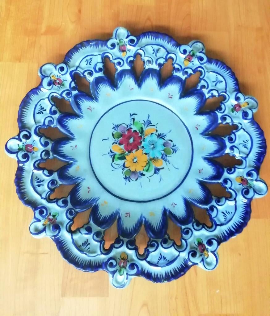 Wandbord van Portugees aardewerk, Ophalen of Verzenden