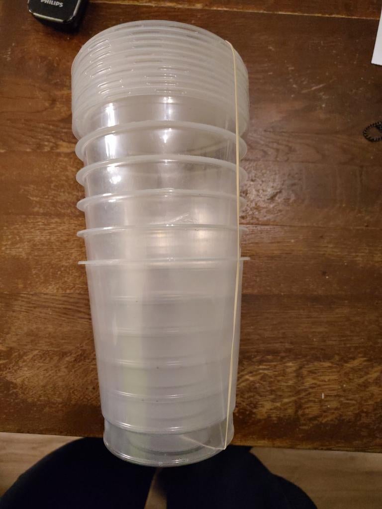 Lege yoghurt bekers 500ml, Ophalen