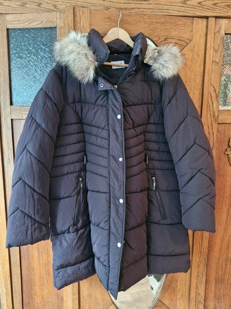 Winterjas maat 50/52, Kleding | Dames, Grote Maten, Ophalen of Verzenden, Zo goed als nieuw, Paars, Jas of Mantel