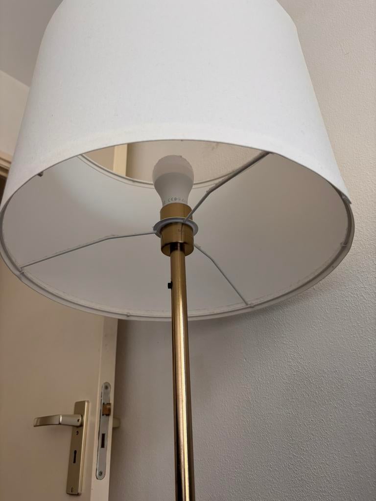 Ikea lamp gold white, Ophalen, Zo goed als nieuw, Metaal, 100 tot 150 cm