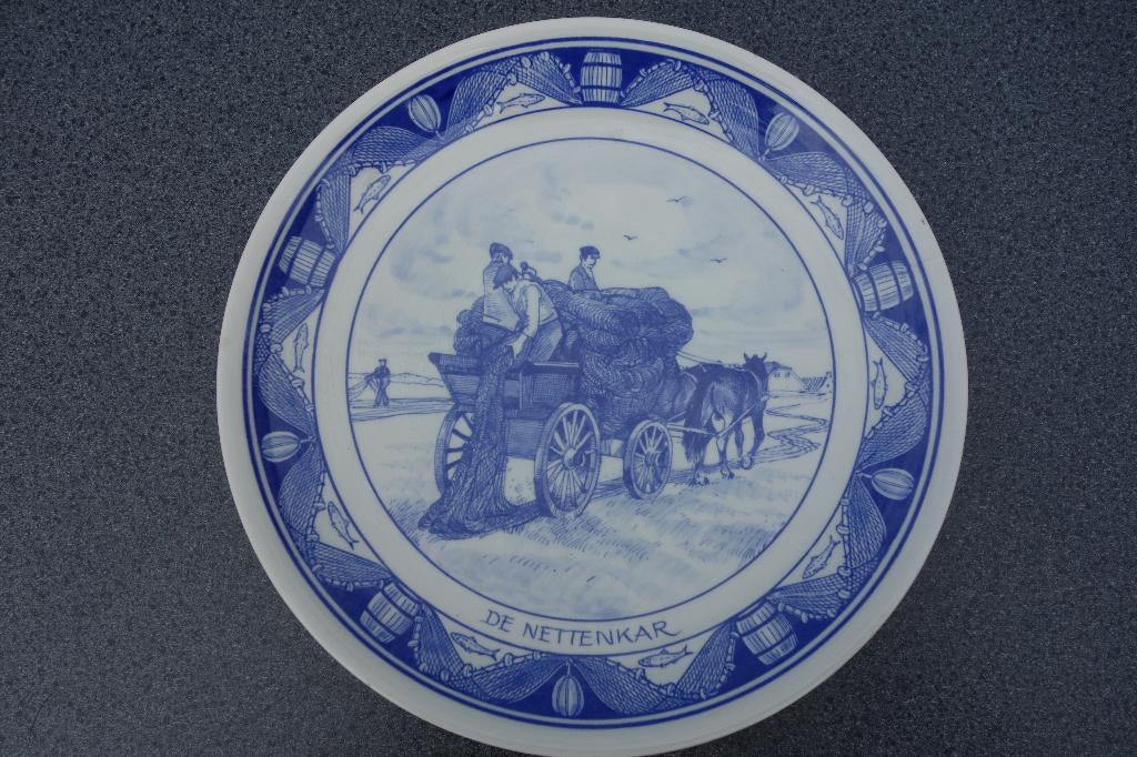 Wandbord Delfts Ouwehand Katwijk, Antiek en Kunst, Ophalen of Verzenden