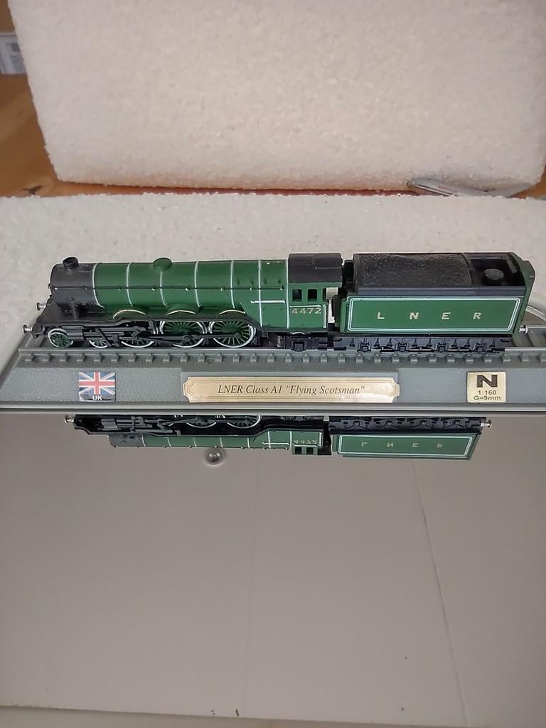 Del Padro. Class A1 "Flying Scotsman" N-schaal locomotief, Overige merken, Ophalen of Verzenden, Zo goed als nieuw, Gelijkstroom