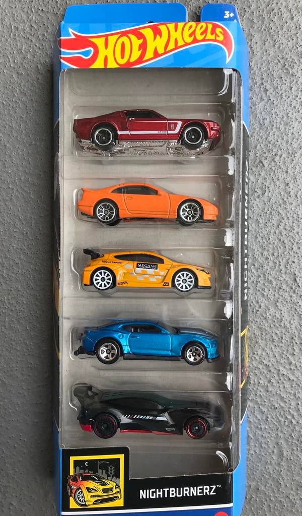Hot Wheels 5-pack Nightburnerz 2024, Ophalen of Verzenden, Nieuw, Auto