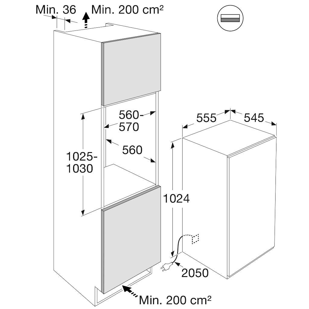 PELGRIM PKD35102 102cm (Koelkast) *Nieuw*, PELGRIM 1, PELGRIM, Nieuw, Ophalen of Verzenden