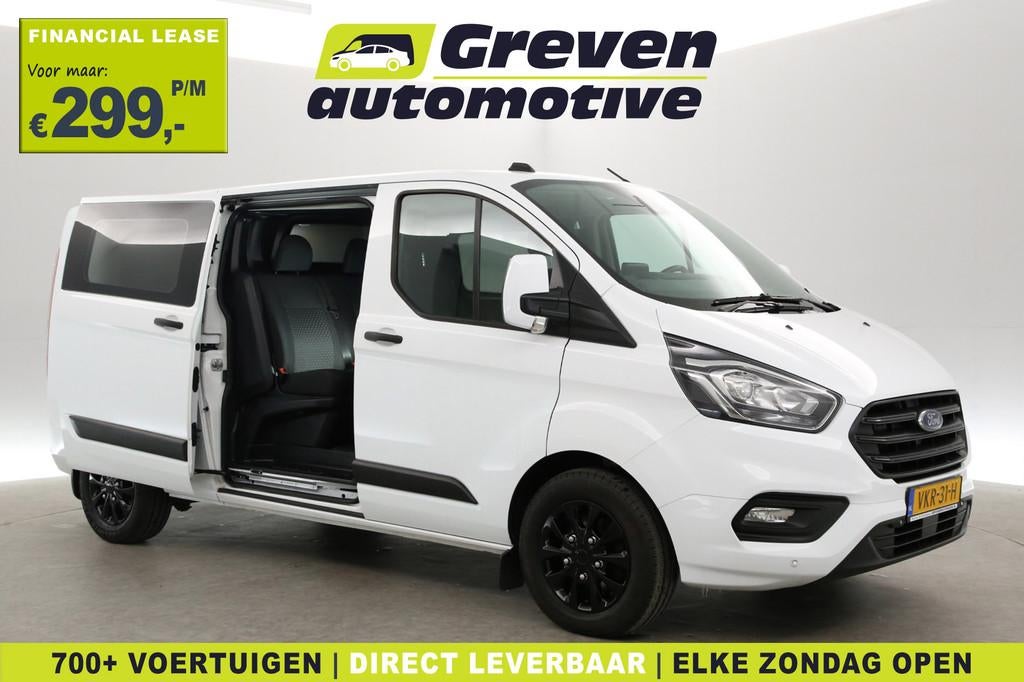 Ford Transit Custom 2.0 TDCI L2H1 | DC | Aut. | Airco | Crui, Auto's, Bestelauto's, Euro 6, 4 cilinders, Wit, Origineel Nederlands