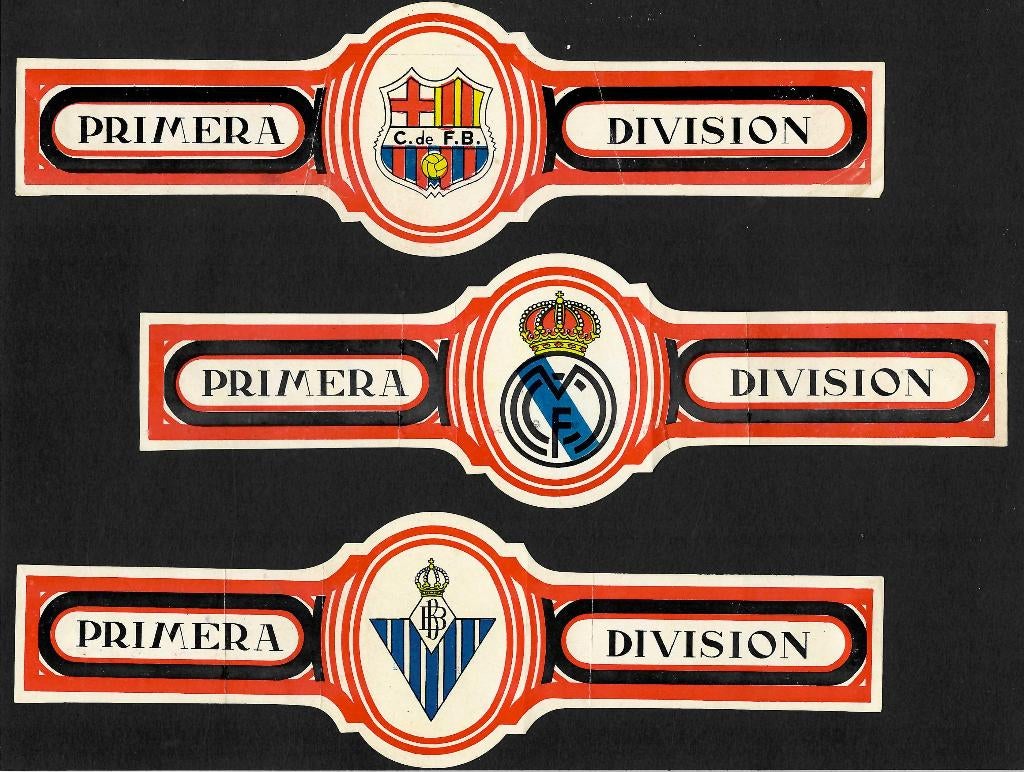 Primera Division  3  GF banden, Ophalen of Verzenden, Gebruikt, Sigarenbandjes