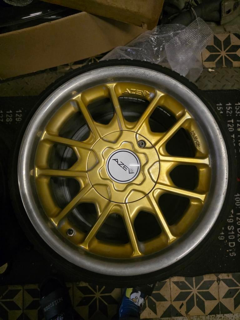azev 16 inch breedset 9j et 25 4x100, Ophalen of Verzenden