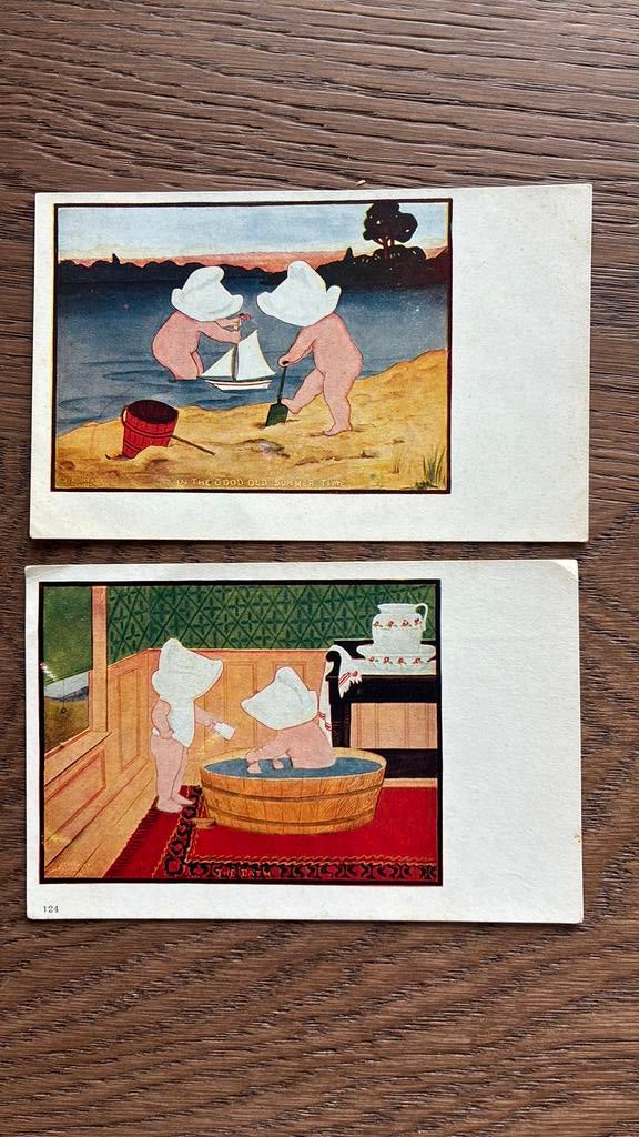 Zomertijd aan het strand, in de badkuip. Kinderen, Ophalen of Verzenden, 1920 tot 1940, Kinderen