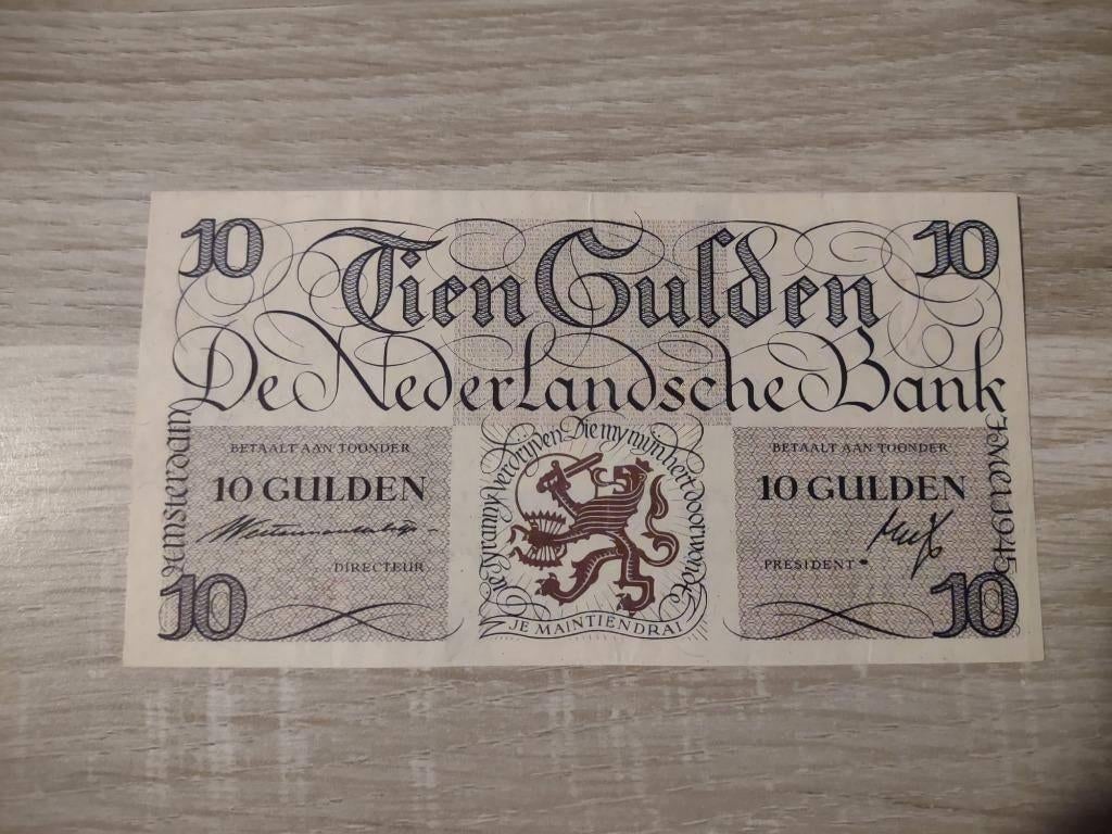 Prachtig+ biljet 10 gulden geldzuivering Lieftinck, 1945, Postzegels en Munten, Bankbiljetten | Nederland, Ophalen of Verzenden