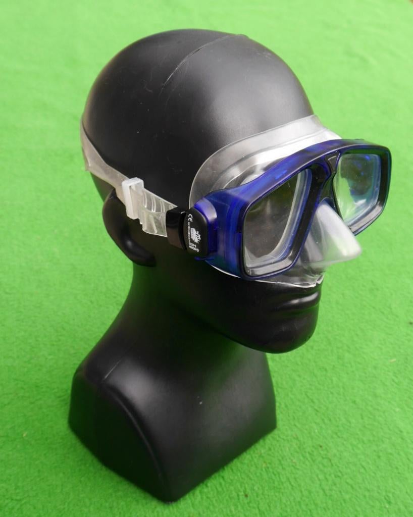 Duikmasker/Duikbril - RoyalBeach Sunray Blauw/transparant, Watersport en Boten, Ophalen of Verzenden, Gebruikt, Snorkelmasker