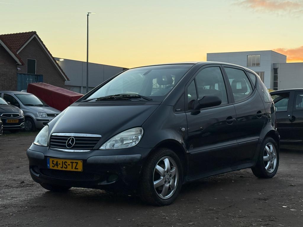 Mercedes-Benz A-klasse 140 Elegance/AUTOMAAT, Stof, Zwart, Origineel Nederlands, Bedrijf