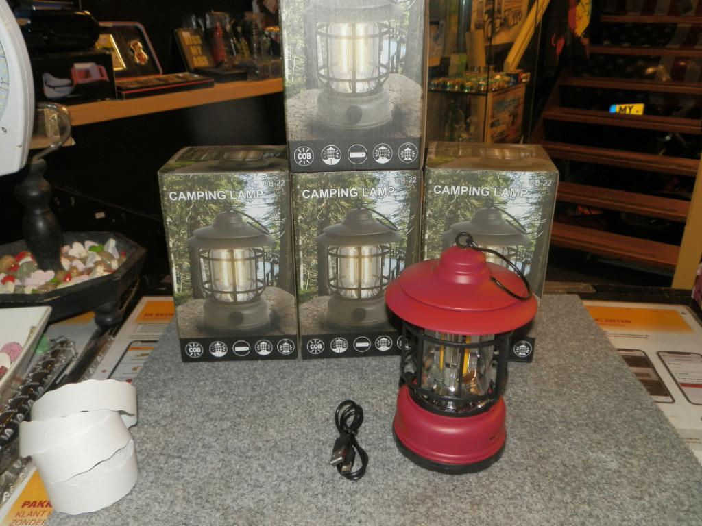 Camping lamp led oplaadbaar nieuw, Ophalen of Verzenden, Nieuw
