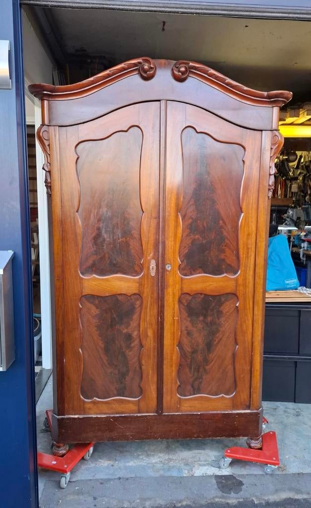 Antieke 19e eeuwse Biedermeierkast, Antiek en Kunst, Antiek | Meubels | Kasten, Ophalen