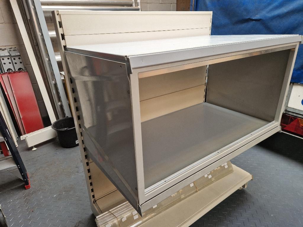 Tegometall glasvitrine, Huis en Inrichting, Ophalen, Gebruikt