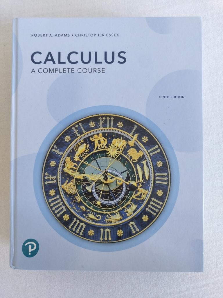 Calculus: A Complete Course 10th Edition Robert A. Adams, Ophalen of Verzenden, Zo goed als nieuw, Programmeertaal of Theorie