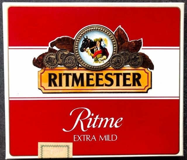 Sigarendoosje van Ritmeester, Ritme extra mild, Ophalen, Gebruikt, Tabaksdoos of Verpakking