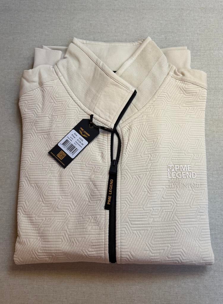 PME Legend Sweat Jacket met ritssluiting  XXXL, ., Beige, Nieuw, Overige maten