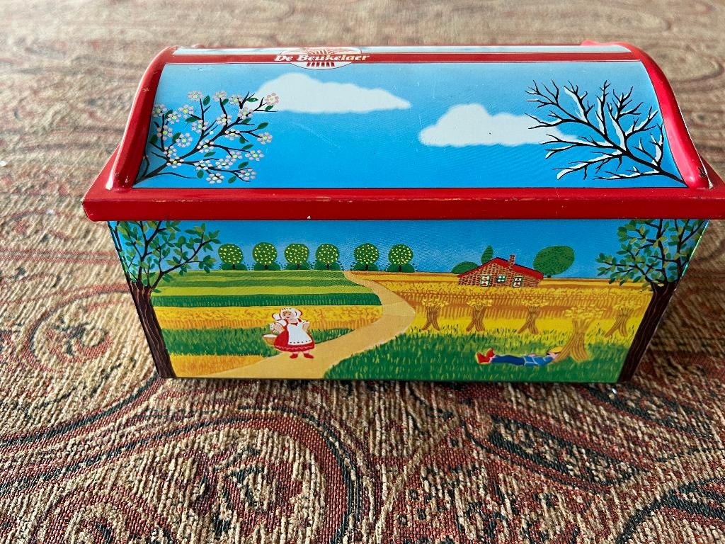 Vintage Seizoenen Trommel van de Beukelaer, Verzamelen, Ophalen of Verzenden, Gebruikt, Overige