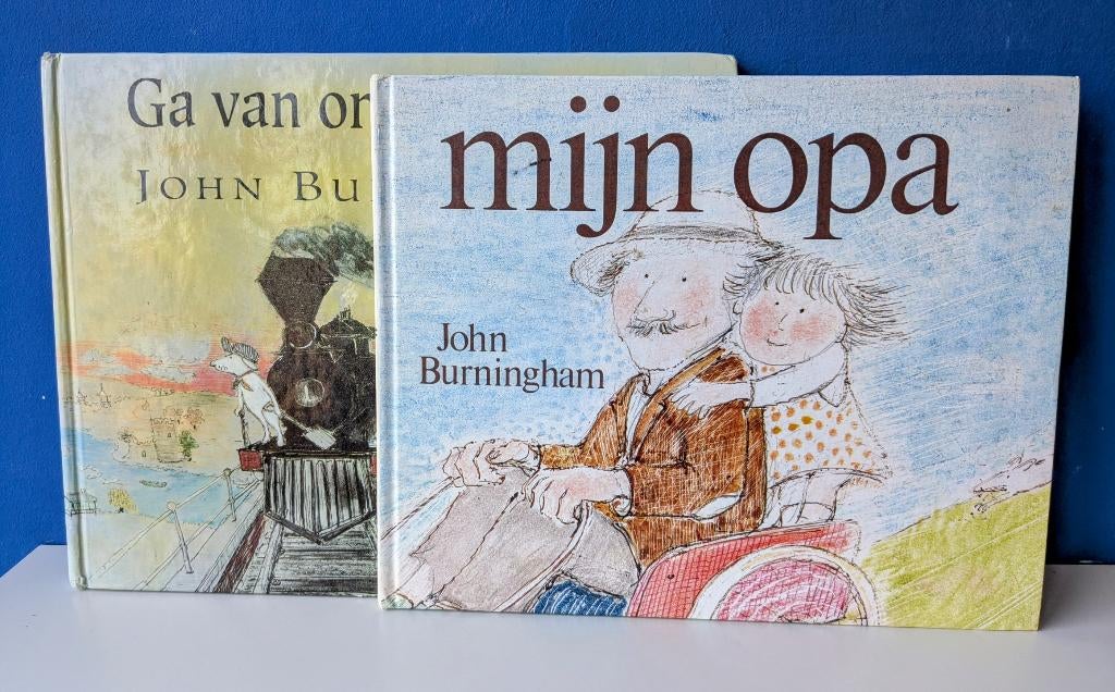 Boeken John Burningham/Ga van onze trein af! & Mijn opa, Ophalen of Verzenden, Gelezen, Fictie algemeen