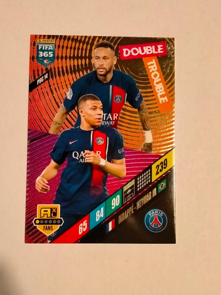 Fifa365 Fifa 365 2024 Adrenalyn voetbal Mbappe Neymar Panini, Ophalen of Verzenden, Gebruikt