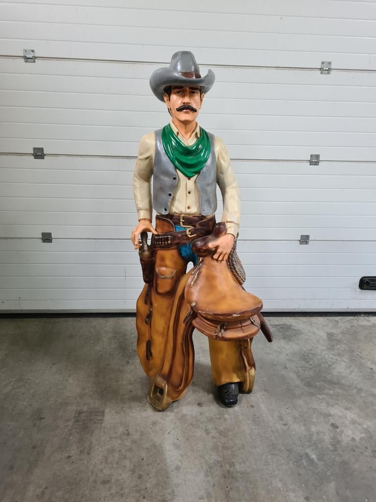 Cowboy beelden, cowboy,levensgrote beelden, lifesize beelden, Verzamelen, Beelden en Beeldjes, Ophalen, Nieuw, Dier
