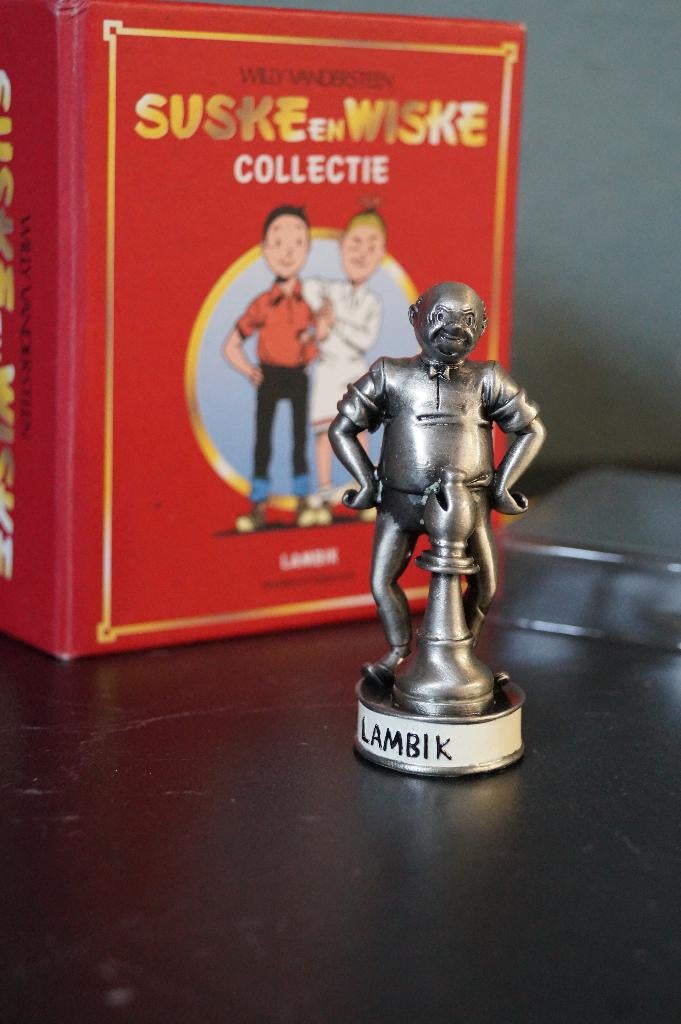 suske en wiske tinnen schaakstuk Lambiek, Ophalen of Verzenden, Suske en Wiske, Nieuw, Beeldje of Figuurtje