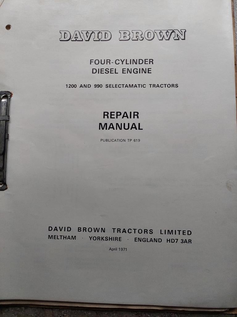 Repair Manuel DB 1200 en 990, Ophalen of Verzenden, Overige merken