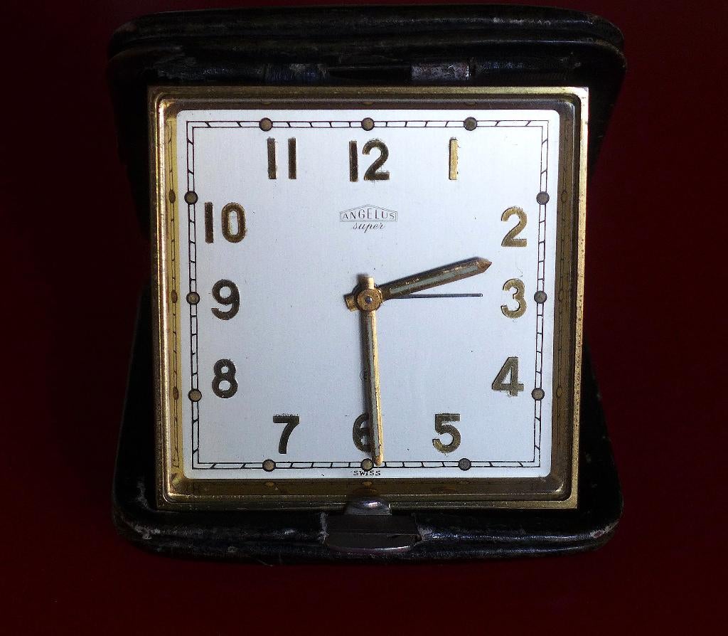 Angelus wekker in etui, Antiek en Kunst, Antiek | Klokken, Verzenden