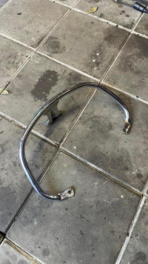 Vespa achterrekje chrome, Ophalen, Zo goed als nieuw, Overige typen, Vespa