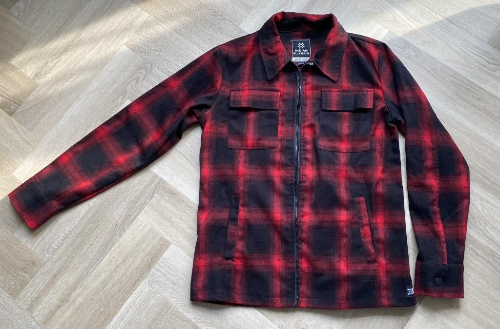 Indian Blue Jeans houthakkers blouse / jas mt 12 (152), Kinderen en Baby's, Gebruikt, Overhemd of Blouse, Ophalen of Verzenden