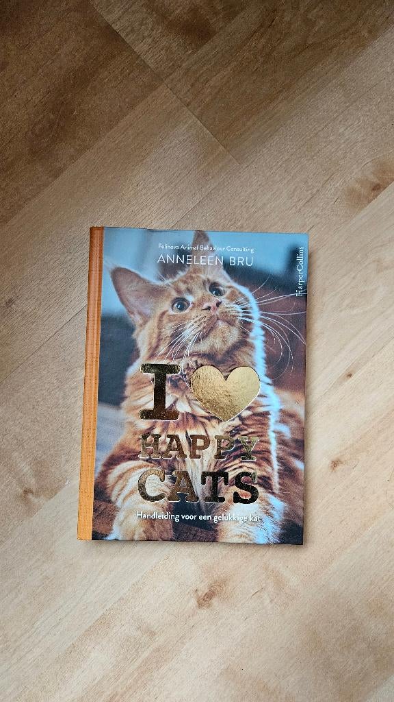 Boek I Love Happy cats, Anneleen Bru, Ophalen of Verzenden, Zo goed als nieuw, Katten