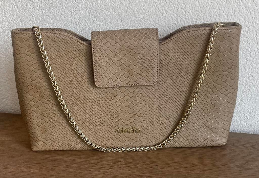 Mooie chique handtas van Abbacino, Ophalen of Verzenden, Zo goed als nieuw, Beige, Handtas