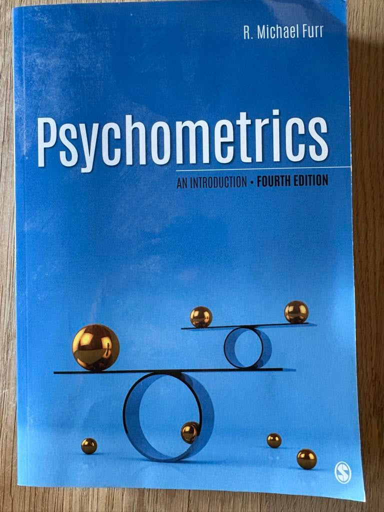 Psychometrics: An Introduction - Michael Furr, Boeken, Ophalen of Verzenden, Gamma, Zo goed als nieuw, WO