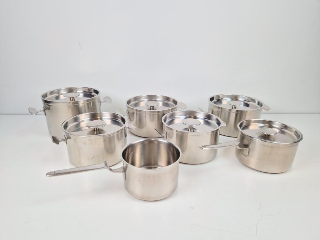 7x Dutch design Gero Zilmeta Dick Simonis pannenset Vintage