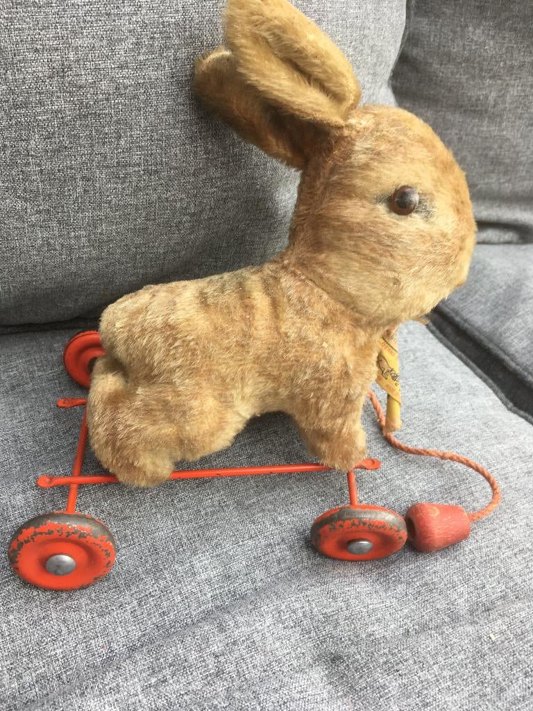 oud zeldzaam vintage speelgoed konijn childsplay toys deans, Verzamelen, Speelgoed, Ophalen, Gebruikt