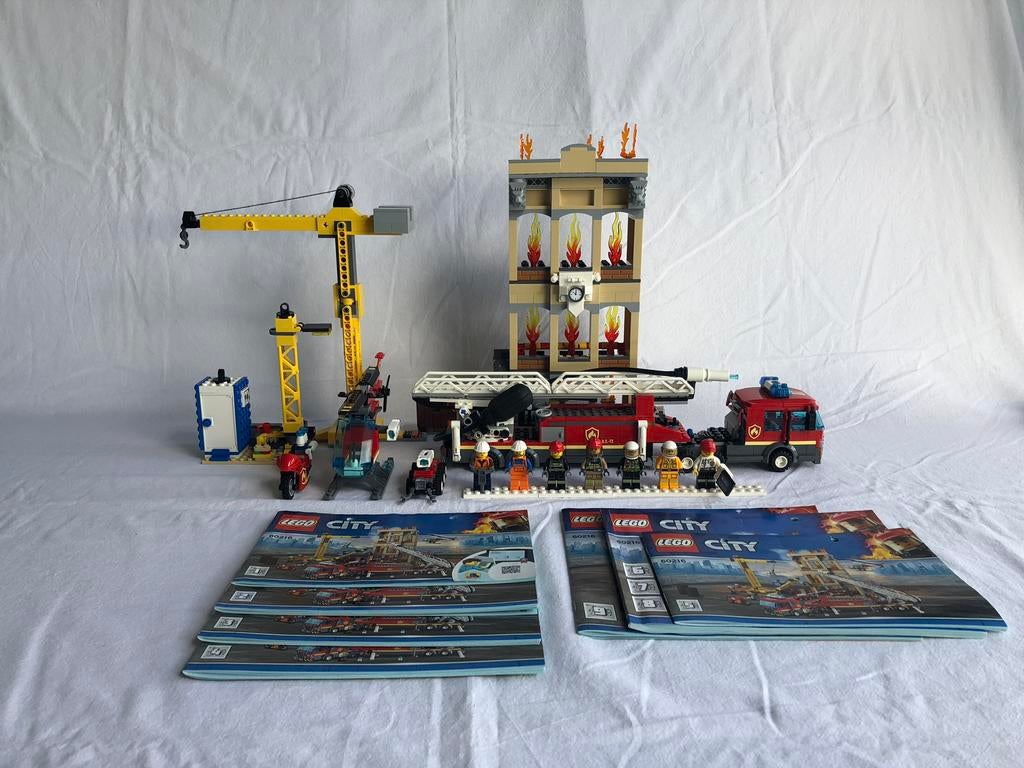 City Lego 60216 - Downtown Fire Brigade - M3, Kinderen en Baby's, Speelgoed | Duplo en Lego, Zo goed als nieuw, Lego, Complete set