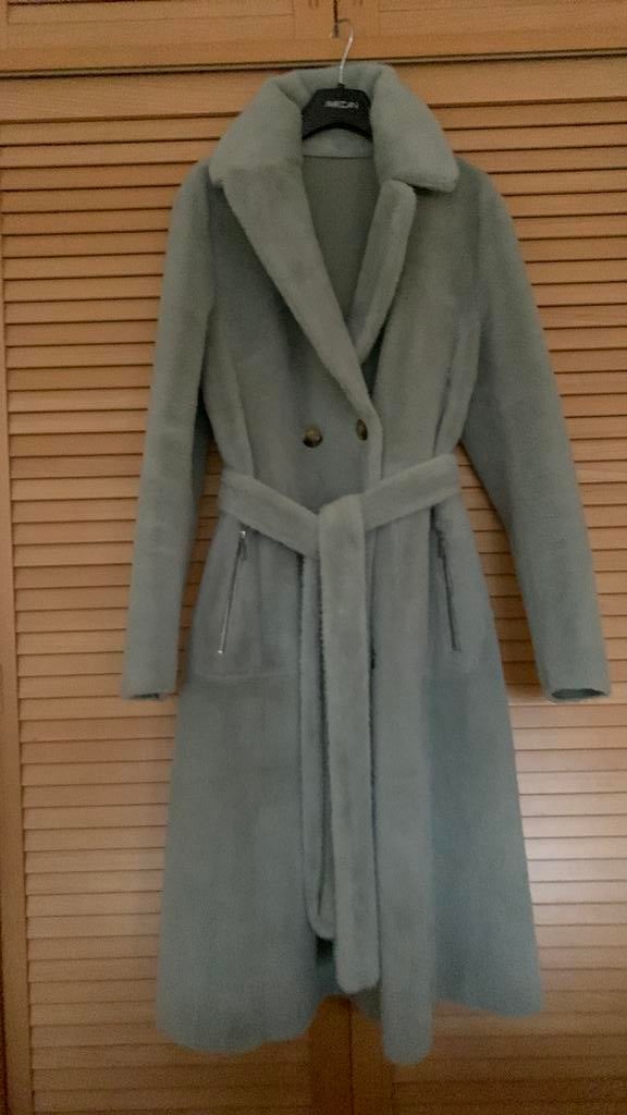 Rino&Pelle Mintgroene Bontjas - Mt. 38 - Nieuwstaat!, Ophalen of Verzenden, Zo goed als nieuw, Maat 38/40 (M), Groen