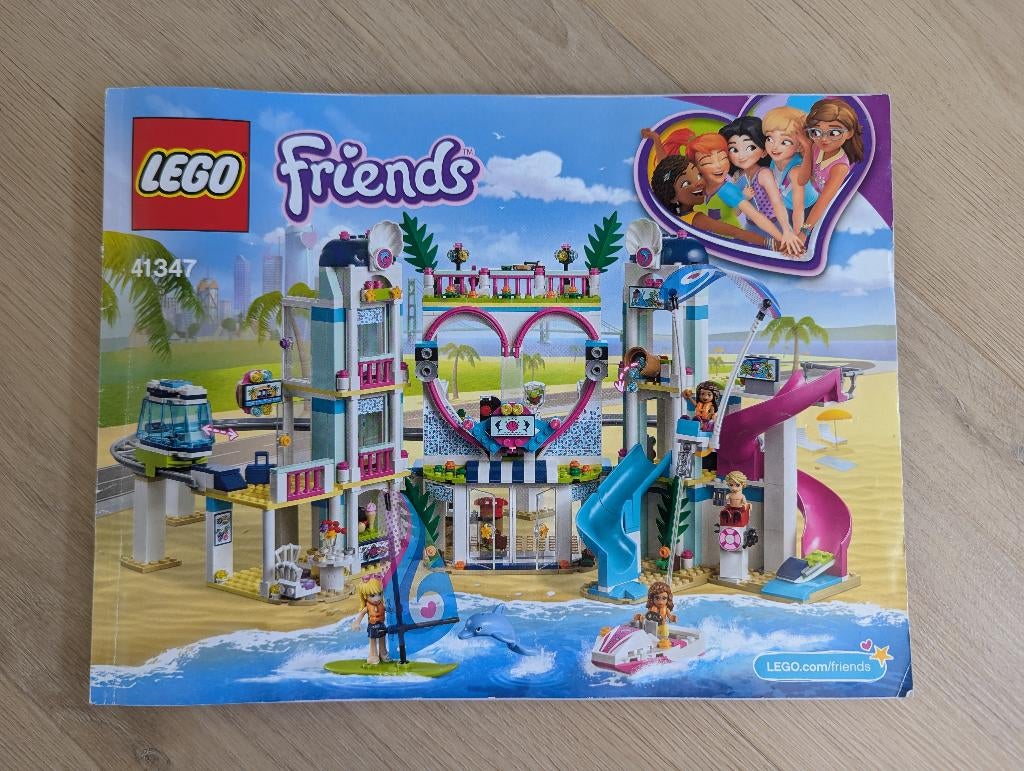 Lego Friends 41347 Haertlake City Resort, Ophalen of Verzenden, Zo goed als nieuw, Complete set, Lego