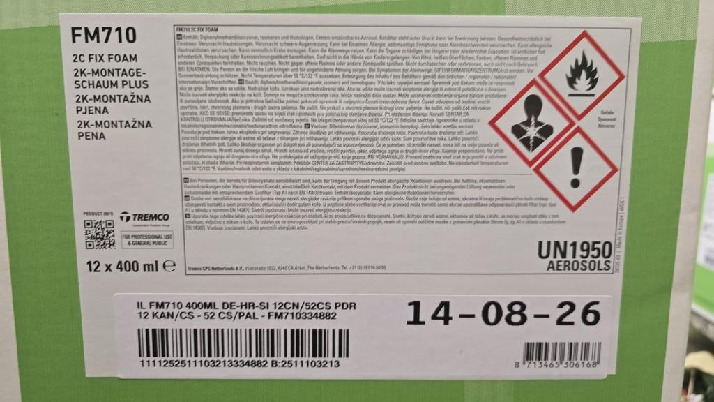 FM710  2-Componenten purschuim FIX FOAM illbruck, 120 cm of meer, Nieuw, Ophalen of Verzenden, Buitendeur