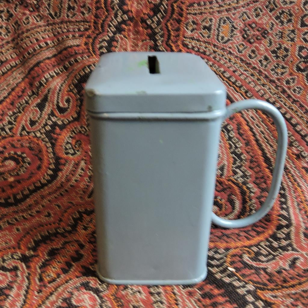 Missiebusje antiek Herwonnen levenskracht collectebus, Verzamelen, Ophalen of Verzenden, Zo goed als nieuw, Overige