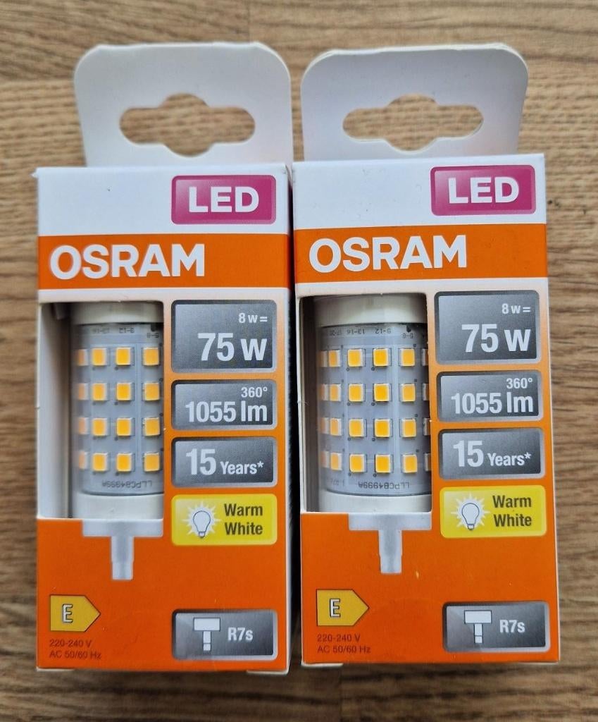 2 x OSRAM LED R7S, Huis en Inrichting, Lampen | Losse lampen, Led-lamp, Minder dan 30 watt, Nieuw, Overige fittingen
