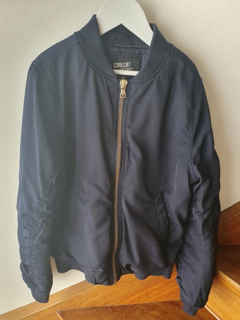 Coolcat bomber jack jas 158/164 donker blauw, Ophalen of Verzenden, Zo goed als nieuw, Coolcat, Jas